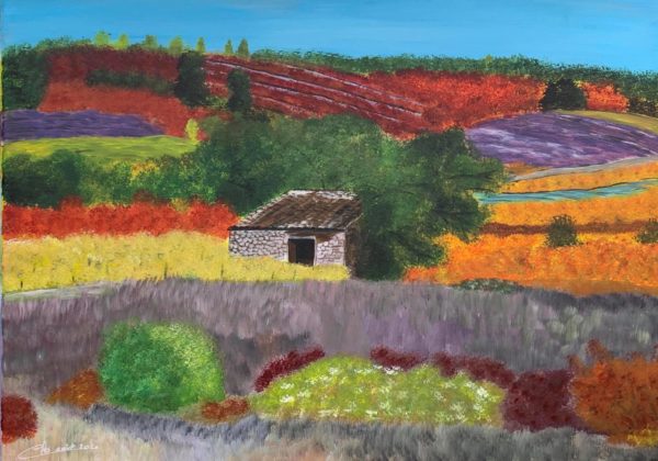 Toile "la Provence" (Claudine Henken)