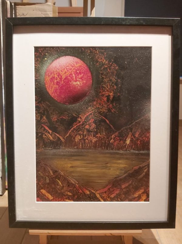 Toile "Planète rouge" (Christophe Englebert)