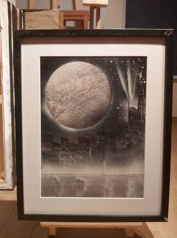 Toile "Planète grise" (Christophe Englebert)