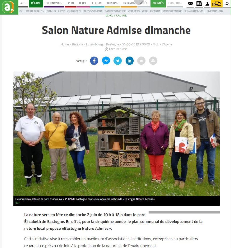Salon Nature Admise dimanche - 01-06-2019