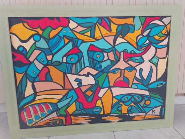 Toile abstraite 2 (Anne Philippe)