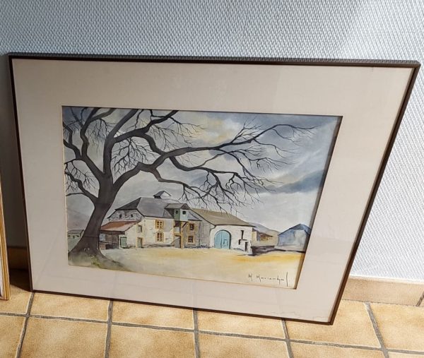 Peinture "La ferme" (Maurice Marischal)